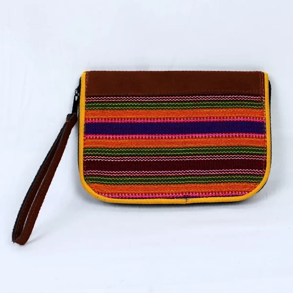 Bolsa típica de Guatemala. Multicolor amarillo anaranjado verde - Producto estilo 756