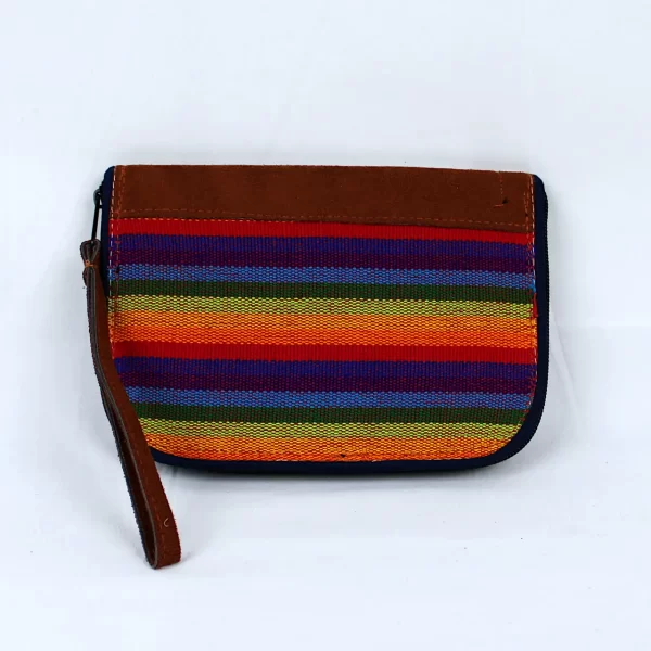 Bolsa típica de Guatemala. Multicolor anaranjado azul verde - Producto estilo 776