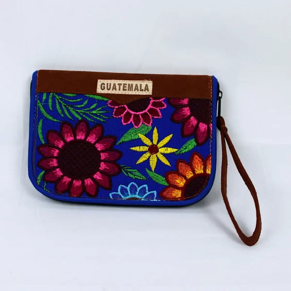 Bolsa típica de Guatemala. Multicolor azul amarillo rosado - Producto estilo 762