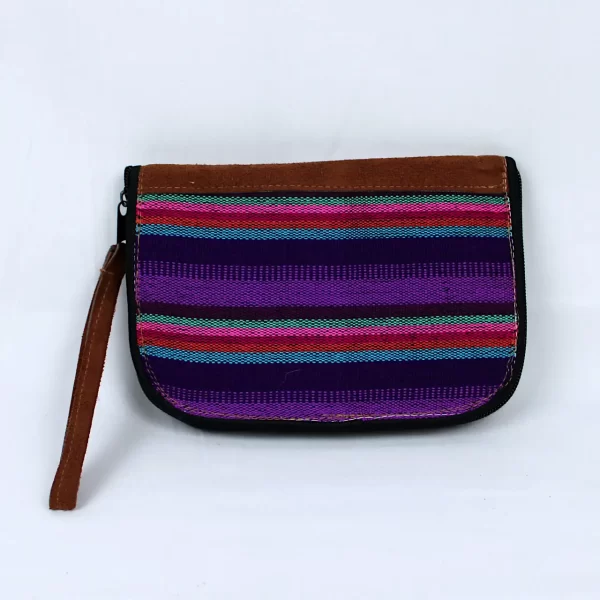 Bolsa típica de Guatemala. Multicolor morado verde - Producto estilo 760