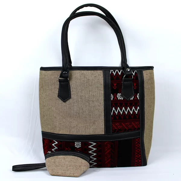 Bolsa típica de Guatemala. Multicolor rojo crema - Producto estilo 821