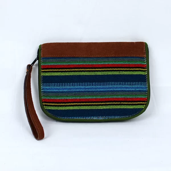 Bolsa típica de Guatemala. Multicolor verde jade cafes - Producto estilo 768